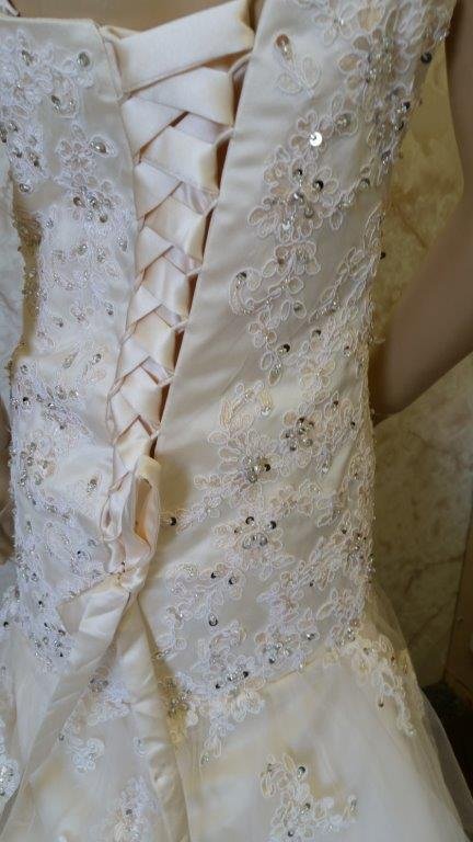 light champagne miniature wedding dress